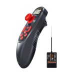 HOTRC-Mando a distancia para barco de pesca, sistema de radio FHSS de 2,4 GHz, DS600 PWM GFSK 6CH, para modelo de barco